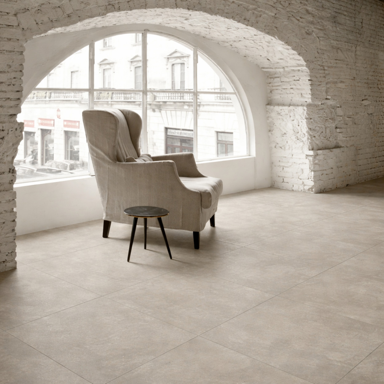Unicom Starker Icon Taupe Back Vloertegel 80x80cm